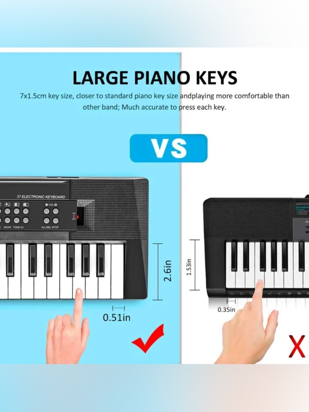 37-Key Electronic Keyboard - Black - Picture 4 of 17